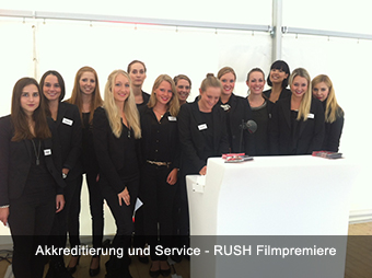 Akkreditierung und Service - RUSH Filmpremiere Akkreditierung und Service - RUSH Filmpremiere
