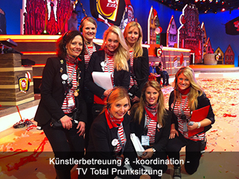 Künstlerbetreuung & -koordination - TV Total Prunksitzung Künstlerbetreuung & -koordination - TV Total Prunksitzung