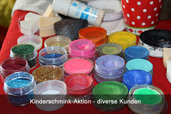 Kinderschmink-Aktion - diverse Kunden Kinderschmink-Aktion - diverse Kunden