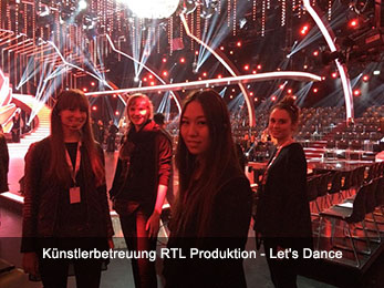 Künstlerbetreuung RTL Produktion - Let's Dance Künstlerbetreuung RTL Produktion - Let's Dance