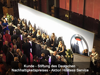Kunde - Stiftung des Deutschen Nachhaltigkeitspreises - Aktion Hostess Service Kunde - Stiftung des Deutschen Nachhaltigkeitspreises - Aktion Hostess Service