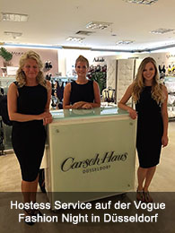 Hostess Service auf der Vogue Fashion Night in Düsseldorf Hostess Service auf der Vogue Fashion Night in Düsseldorf
