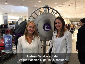 Hostess Service auf der Vogue Fashion Night in Düsseldorf Hostess Service auf der Vogue Fashion Night in Düsseldorf