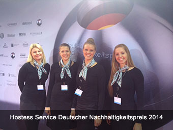 Hostess Service Deutscher Nachhaltigkeitspreis 2014 Hostess Service Deutscher Nachhaltigkeitspreis 2014