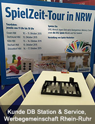 Event Aktion - SpielZeit - Planung, Organisation, Durchführung - Agentur Fink - Kunde DB Station & Service, Werbegemeinschaft Rhein-Ruhr Event Aktion - SpielZeit - Planung, Organisation, Durchführung - Agentur Fink - Kunde DB Station & Service, Werbegemeinschaft Rhein-Ruhr
