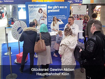 Glücksrad Gewinn Aktion Hauptbahnhof Köln Glücksrad Gewinn Aktion Hauptbahnhof Köln