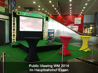 Public Viewing WM 2014 im Hauptbahnhof Essen Public Viewing WM 2014 im Hauptbahnhof Essen