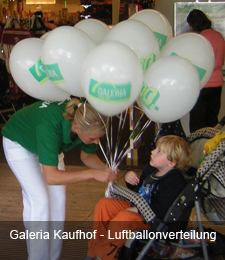 Galeria Kaufhof - Luftballonverteilung Galeria Kaufhof - Luftballonverteilung